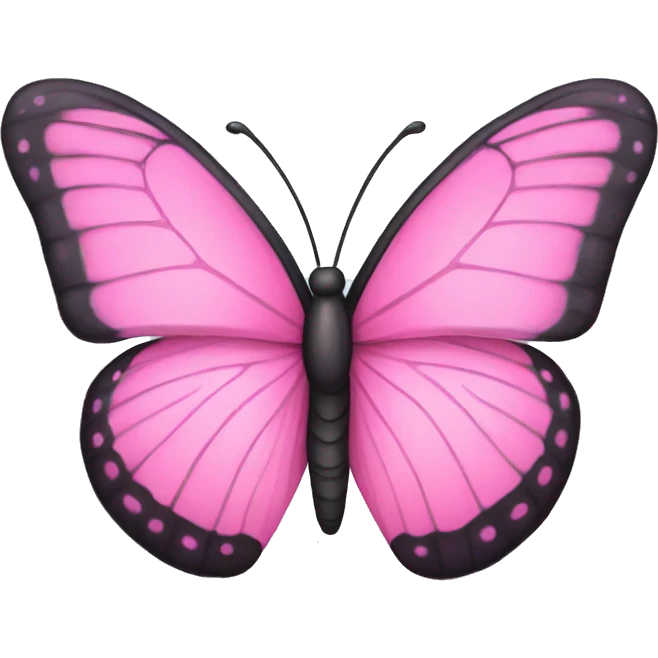 pink butterfly emoji