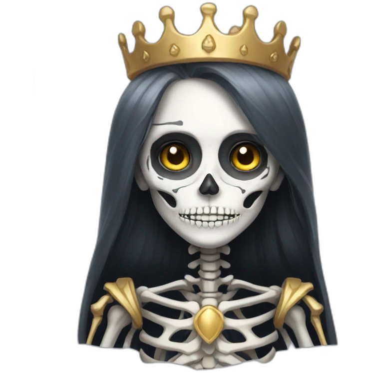 skeleton princess emoji