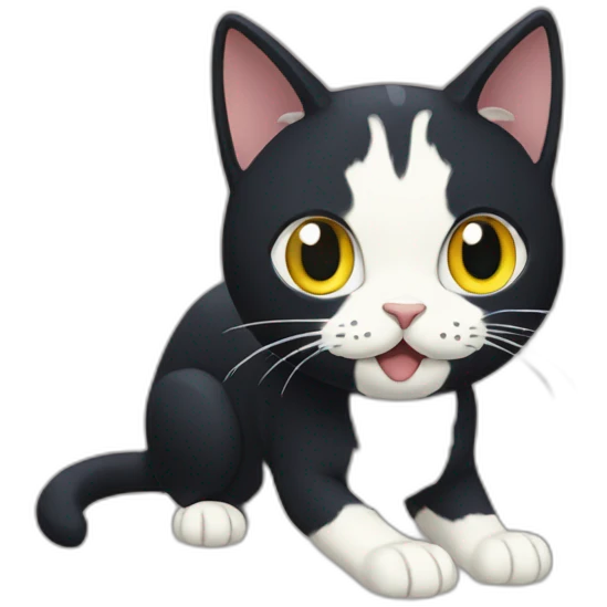The cat Jiji of Ghibli anime emoji