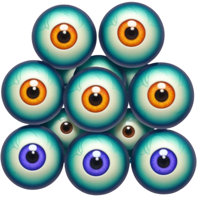 mass of eyeballs emoji
