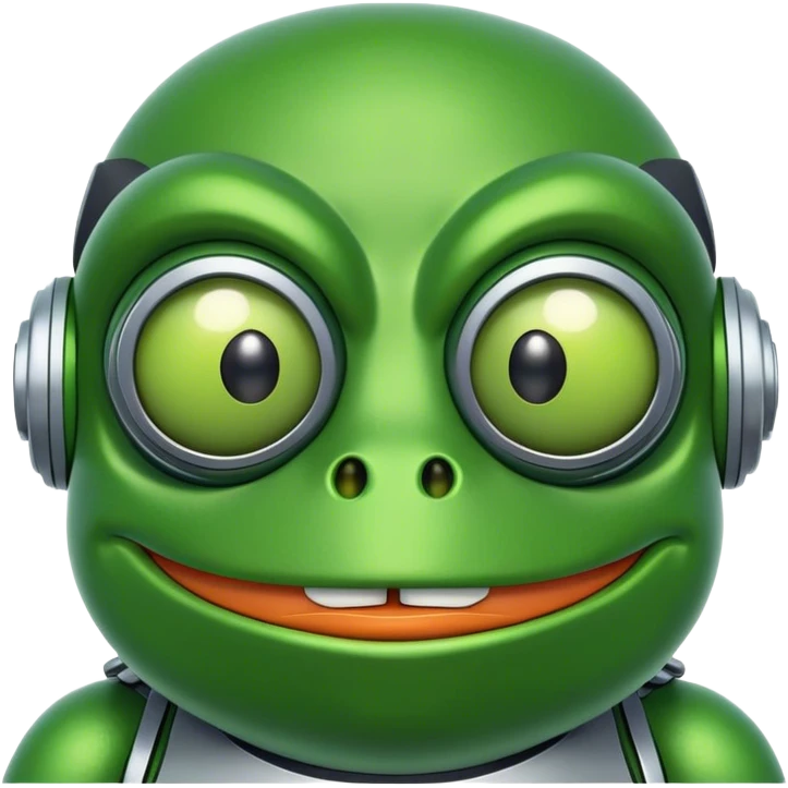 лягушка пепе киборг emoji
