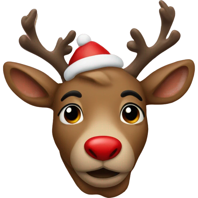 Red Nosed Reindeer emoji