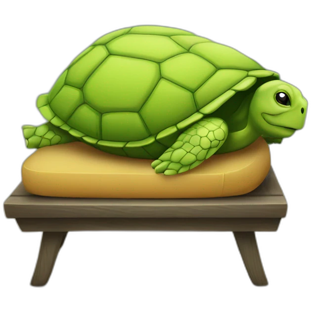 Tortue sur chaise emoji