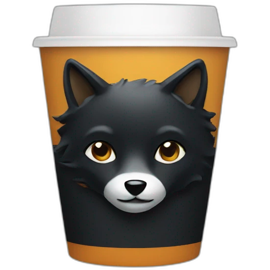 black fox coffee emoji
