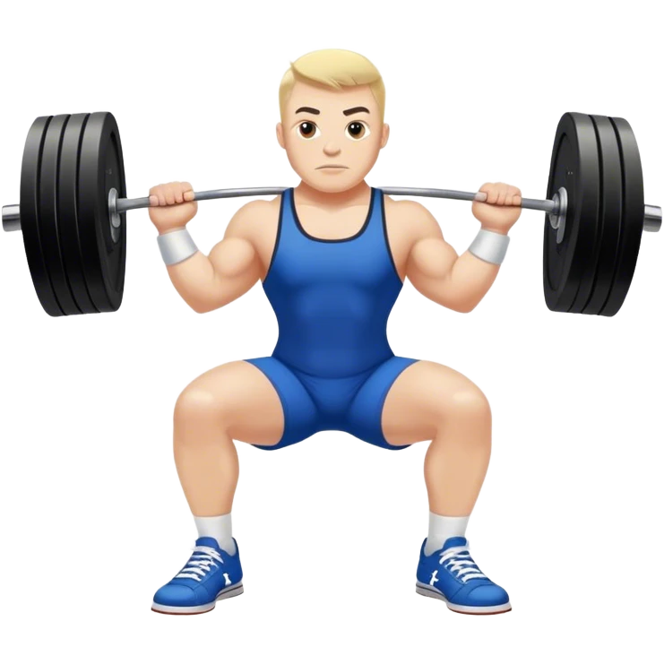 europian powerlifter converse shoes clean and jerk exercise emoji