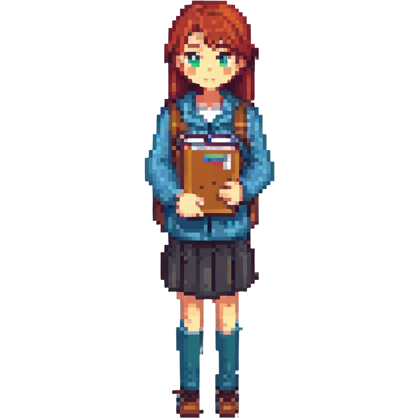 a female student working in a cafe emoji