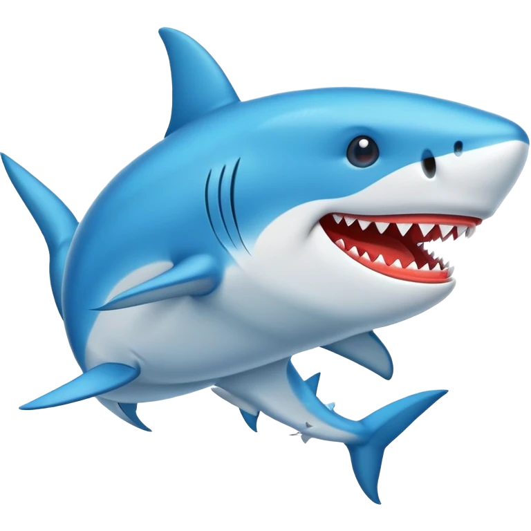 Un emoji de un tiburón con zapatos  emoji