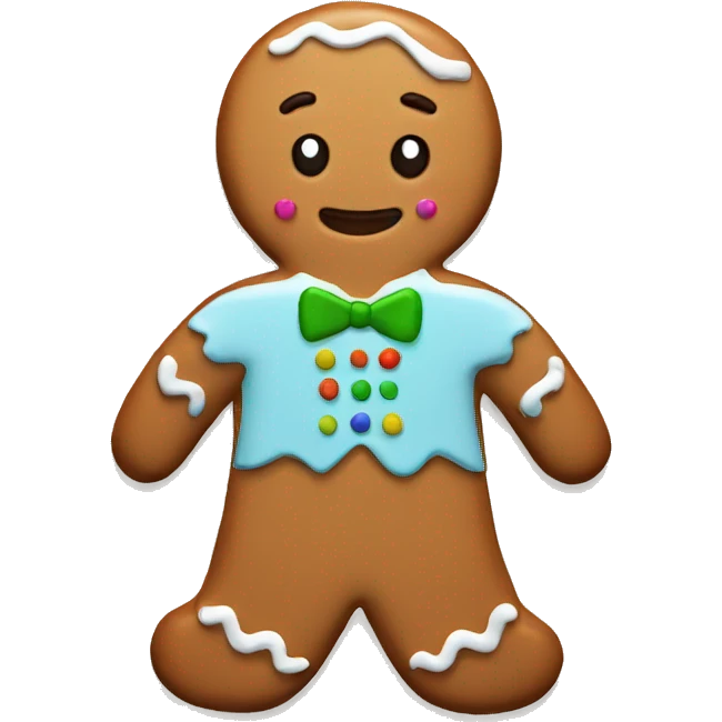 Gay gingerbread cookie  emoji