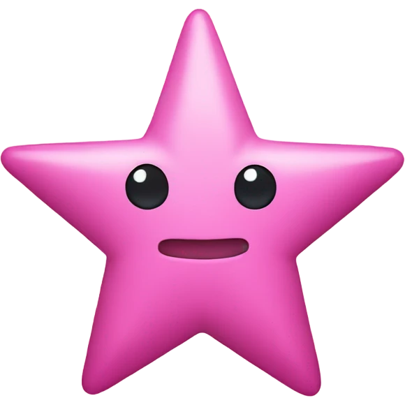 Pink star emoji