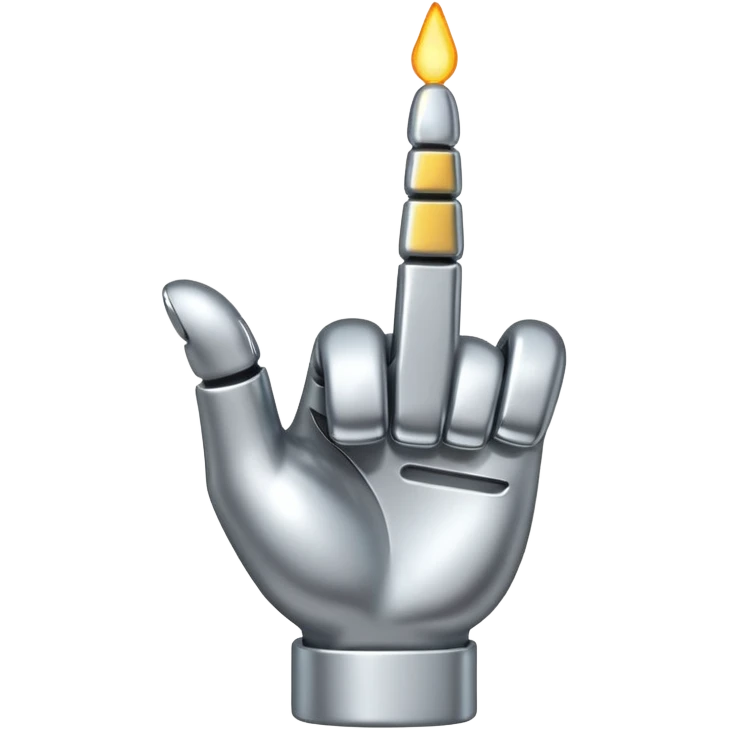 middle finger cyberpunk emoji
