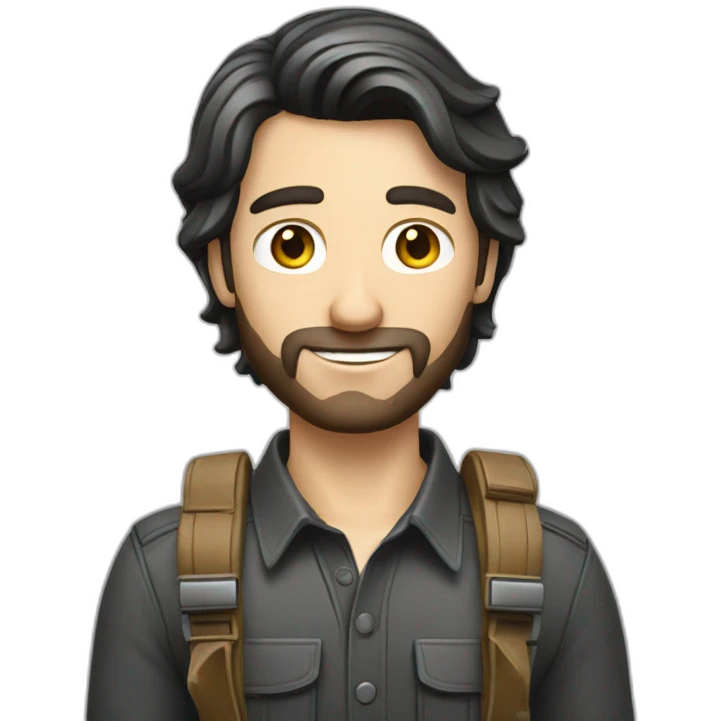 Male Photographer Caucasian brunette emoji