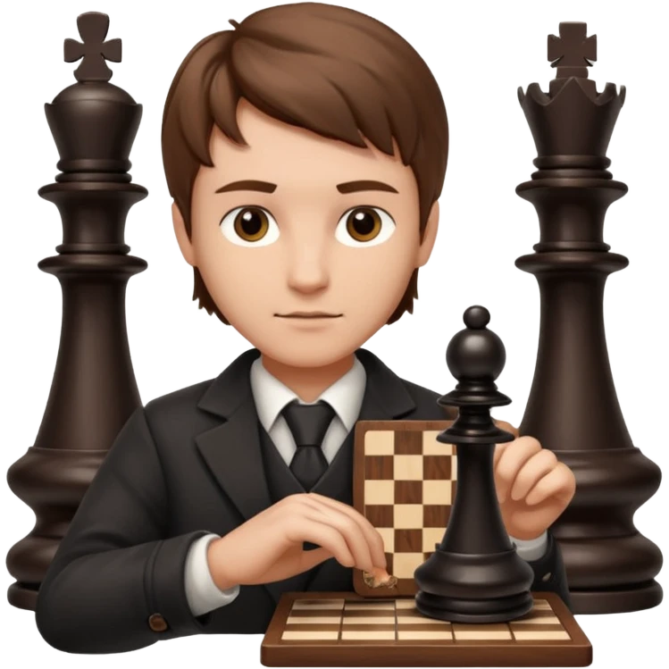 Player with chessboard emoji