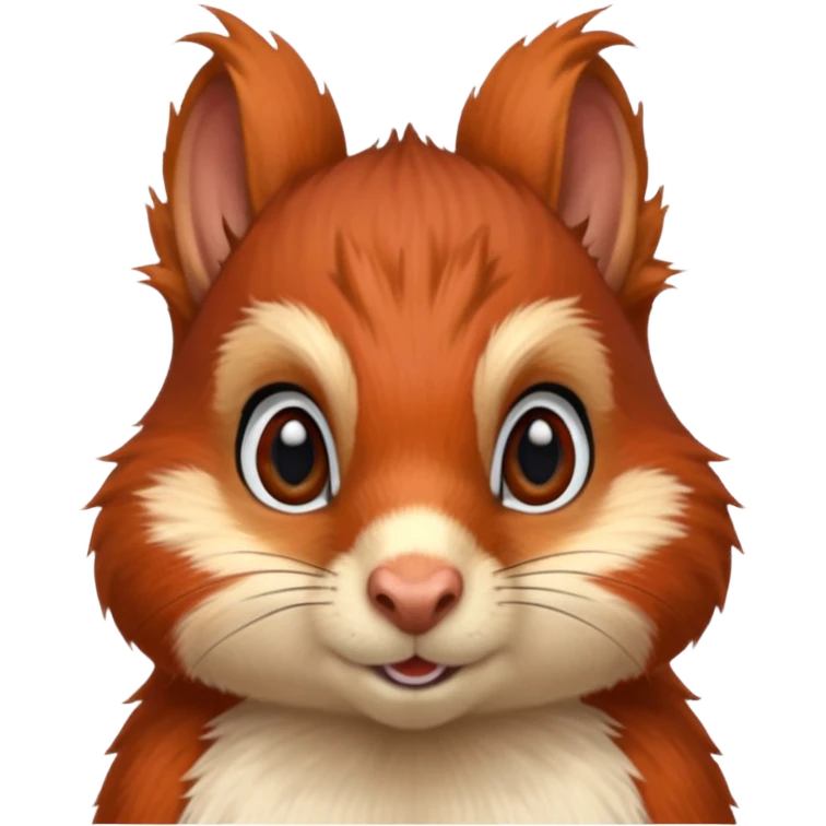 emoji  Realistic red Mama squirrel emoji