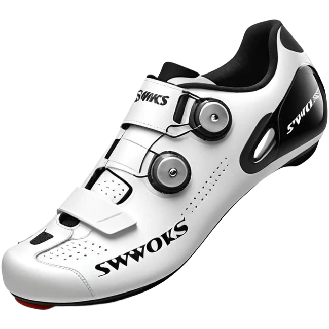Wight color road cycling shoes looks like s-works torch, without any logo emoji