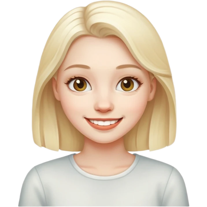 slay gurl white blonde emoji