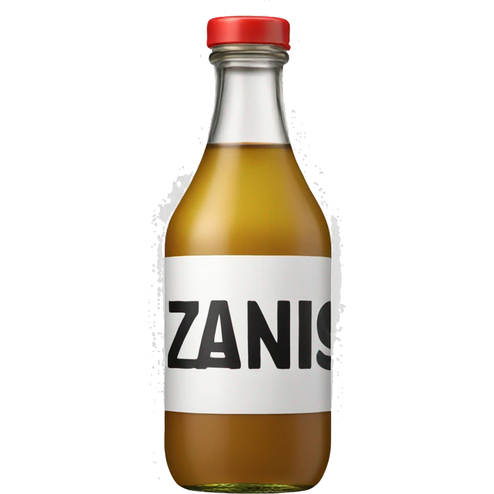 souce bottle written Zanis on the lable emoji