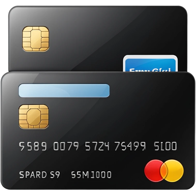 black credit card, no text, no numbers emoji