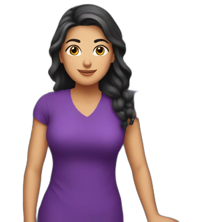 Armenian women in purple clothing in the bus emoji