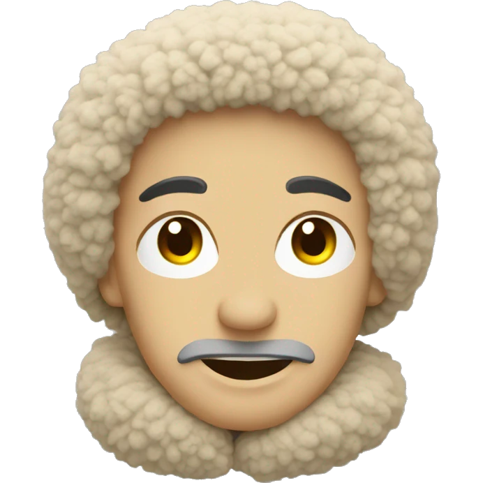 beige sherpa pillow emoji