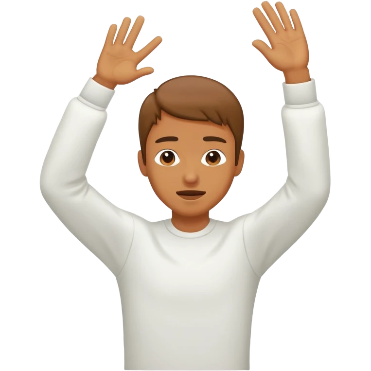 Un humano haciendo un dab emoji