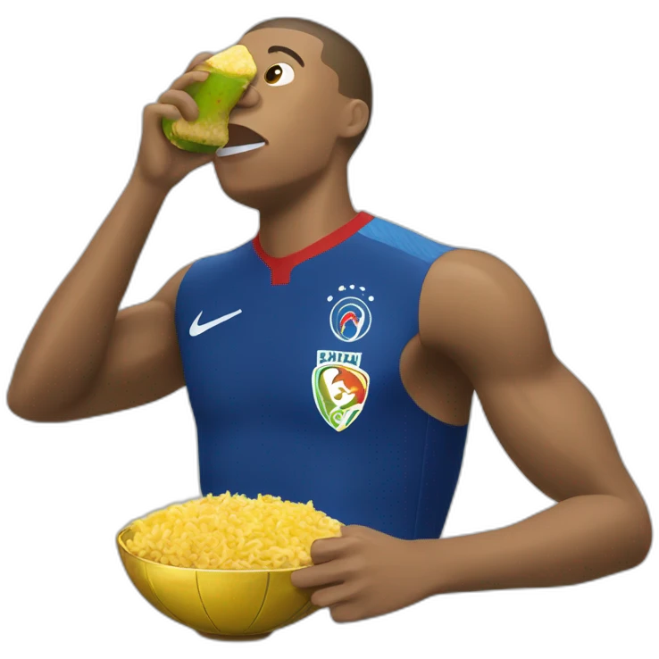 mbappe eating world cup emoji
