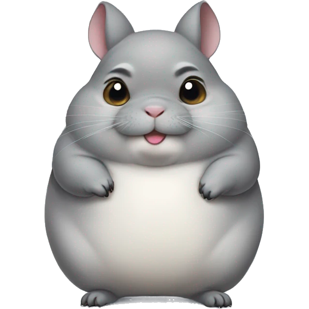 Very very very fat chinchilla  emoji