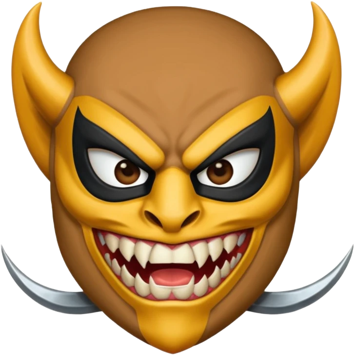 Give me wolverine. make sure it doesnt look like wolverine  emoji