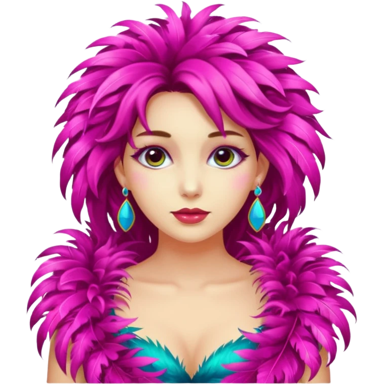 Une fille qui porte une feullara  emoji