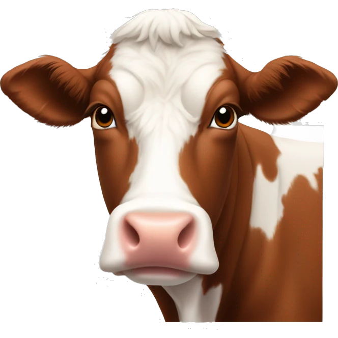 Pooled Hereford heifer. More orange on face.  emoji