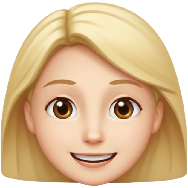 Straight smiling face with eyes looking up emoji