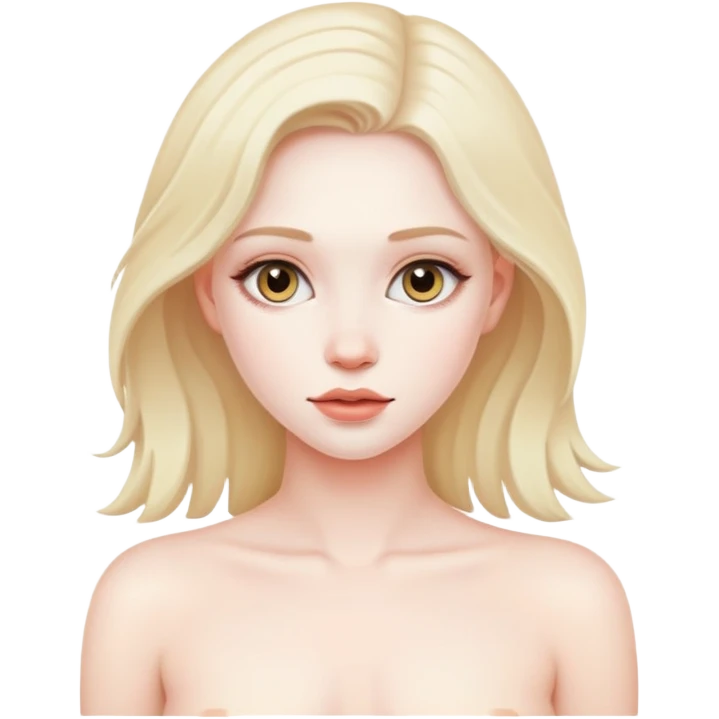 Красивая голая девушка  emoji