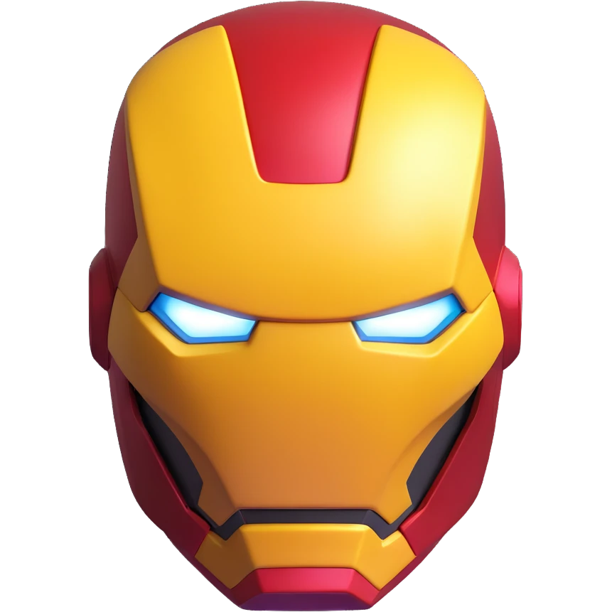 Iron Man superhero mask emoji