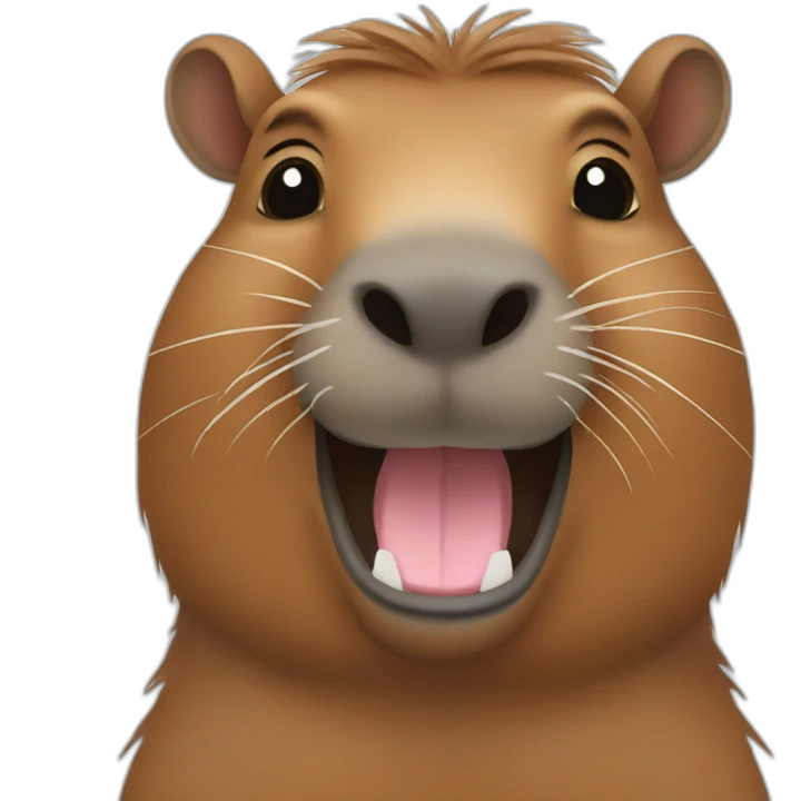 capibara happy face emoji