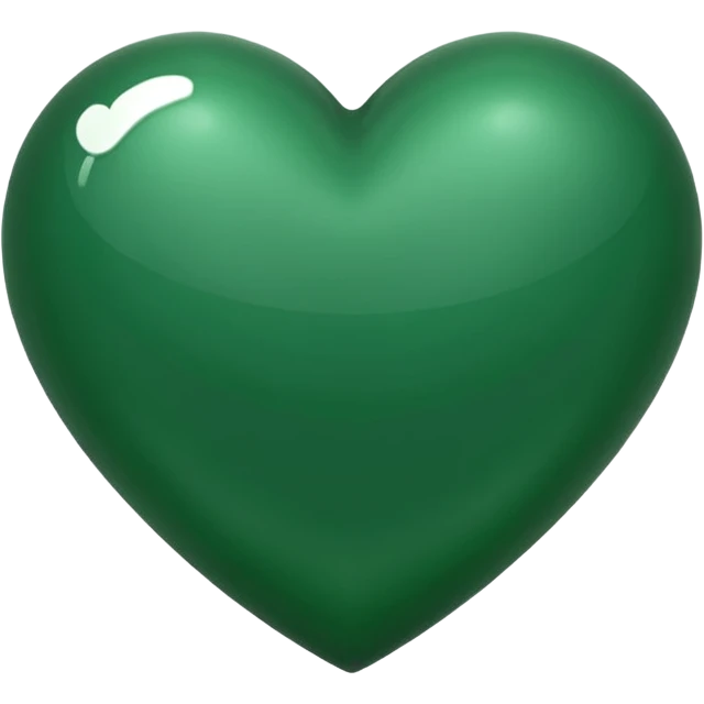 Forest green heart emoji