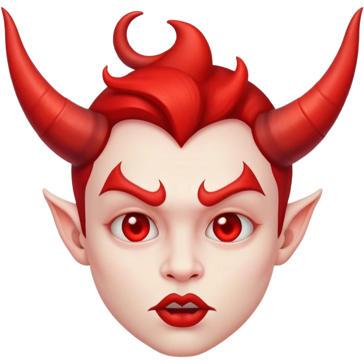 Kissy face devil emoji