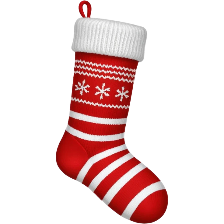 Christmas red sock emoji