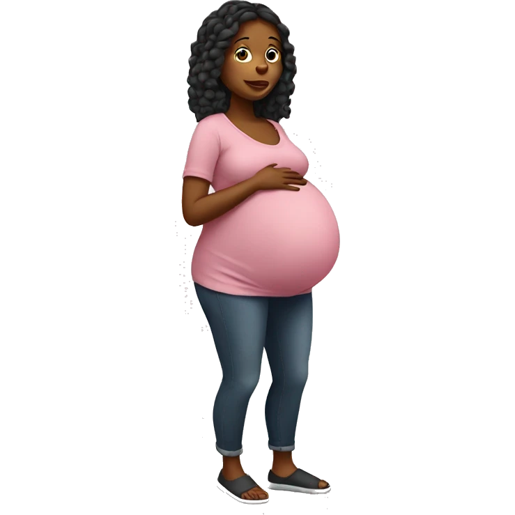 Pregnant lady emoji