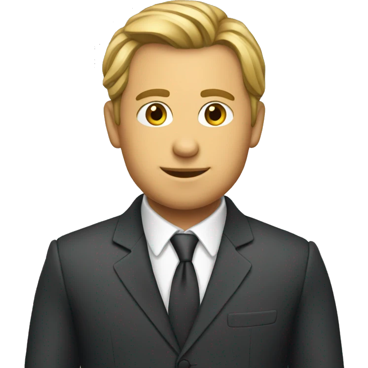 Czech in a suit emoji