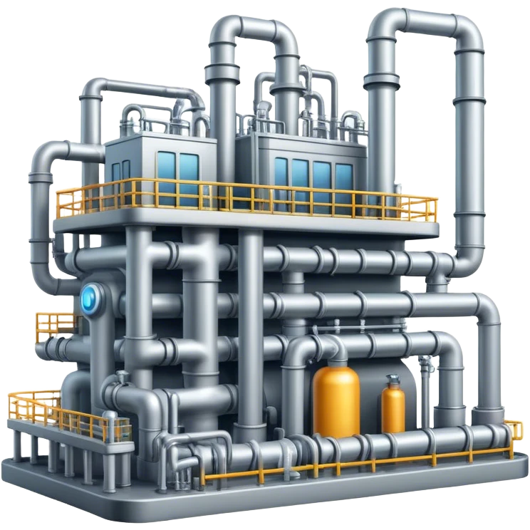 AI-powered factory. It should be a building with pipes emoji