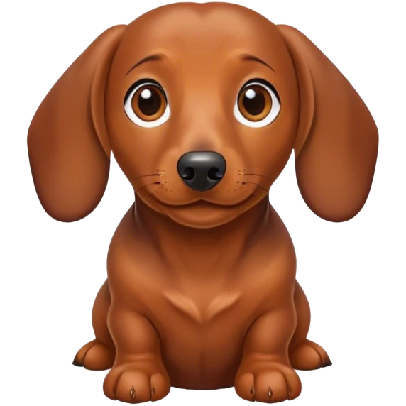 Two dachshund emoji