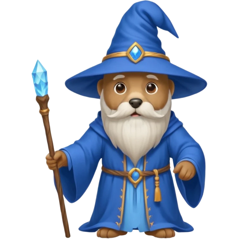 Dog wizard emoji