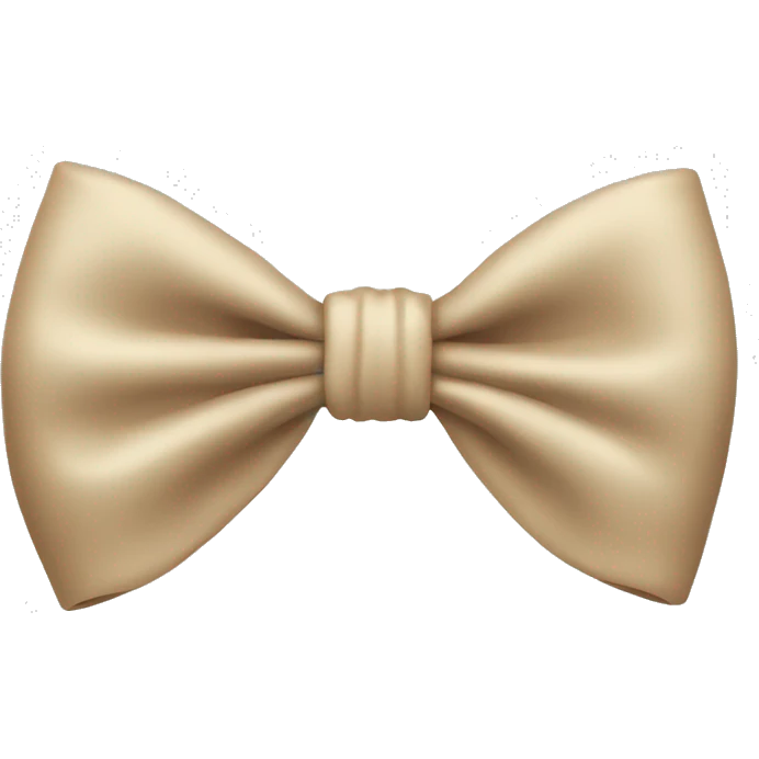 Beige bow emoji