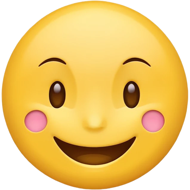 Create a Smile reaction emoji for a new social media app emoji