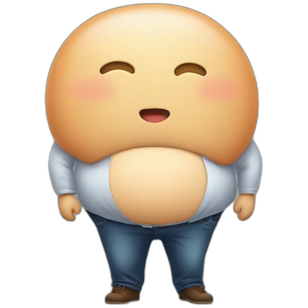 Big stomach emoji