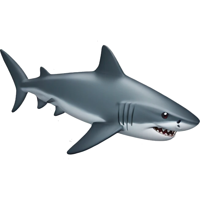 shark with top emoji