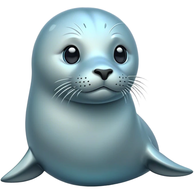 Cinematic Noble Seal Portrait Emoji, Poised and refined, with a sleek, streamlined body adorned in smooth, glossy hues and deep, soulful eyes, Simplified yet sharp and sophisticated features, highly detailed, glowing with a soft, aquatic glow, high shine, intelligent and graceful, stylized with an air of maritime elegance, focused and alert, soft glowing outline, capturing the essence of a watchful ocean guardian that feels as though it could glide out of the screen with effortless authority! emoji