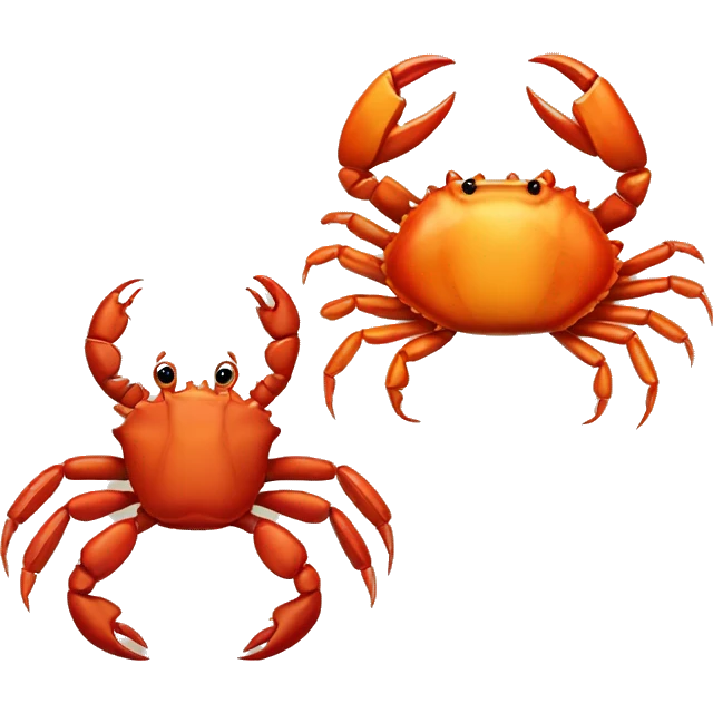 A crab and a scorpion emoji