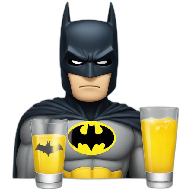 batman drink vodka emoji