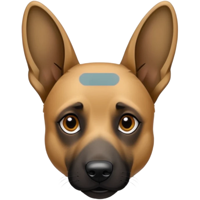 malinois with floppy ears emoji