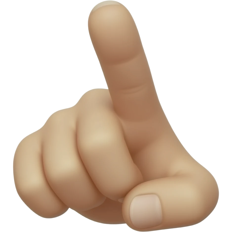 يد بتشاور عليا بالسبابه الي الامام emoji